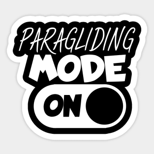 Paragliding mode on Sticker